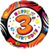 Godan Fóliový balón - Happy Birthday 3rd Godan Fóliový balón - Happy Birthday 3rd