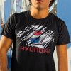 Tričko s potlačou HYUNDAI Dámsky Čierna S Tričko s potlačou HYUNDAI Dámsky Čierna S