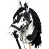 Koník na palici s oťažami a uzdou veľký A3 skippy hobby horse strakatý Koník na palici s oťažami a uzdou veľký A3 skippy hobby horse strakatý