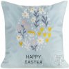 Veľkonočná obliečka na vankúš JAR/11 45x45cm modrá/žltá Veľkonočná obliečka na vankúš JAR/11 45x45cm modrá/žltá