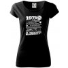 1975 v kocke - Dámske tričko Pure - L ( Čierna ) 1975 v kocke - Dámske tričko Pure - L ( Čierna )