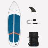 ITIWIT Jednokomorový kompaktný nafukovací paddleboard do 130 kg 100 bielo-modrý ITIWIT Jednokomorový kompaktný nafukovací paddleboard do 130 kg 100 bielo-modrý