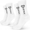 Ponožky GymBeam Strix Essential Crew Socks 2Pack White XL Ponožky GymBeam Strix Essential Crew Socks 2Pack White XL