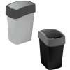 Curver PACIFIC FLIP BIN 9 l čierno/šedý, na odpad Curver PACIFIC FLIP BIN 9 l čierno/šedý, na odpad