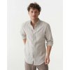 Magic Linen Klasická pánska ľanová košeľa SINTRA vo farbe Natural melange Veľkosť: L Magic Linen Klasická pánska ľanová košeľa SINTRA vo farbe Natural melange Veľkosť: L