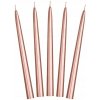 PartyDeco Ružovo zlaté kónické sviečky 24 cm – sada 10 kusov PartyDeco Ružovo zlaté kónické sviečky 24 cm – sada 10 kusov