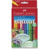 Faber-Castell Jumbo Grip - Pastelky trojhranné - 12 ks + strúhadlo Faber-Castell Jumbo Grip - Pastelky trojhranné - 12 ks + strúhadlo