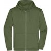 DAIBER JN 756 / Pánska mikina s kapucňou - olive S DAIBER JN 756 / Pánska mikina s kapucňou - olive S