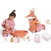Set prebaľovací kufrík s postieľkou a vaničkou 3v1 Nursery Soft Baby Nurse Smoby na kolieskach a spací vak s plienkami a fľaškou Set prebaľovací kufrík s postieľkou a vaničkou 3v1 Nursery Soft Baby Nurse Smoby na kolieskach a spací vak s plienkami a fľaškou