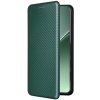 Peňaženkové Carbon puzdro na Xiaomi 15 - Zelená Peňaženkové Carbon puzdro na Xiaomi 15 - Zelená