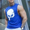 Pánske fitness tielko Iron Aesthetics Skull, modré, Veľkosť S, Farba Modrá Pánske fitness tielko Iron Aesthetics Skull, modré, Veľkosť S, Farba Modrá