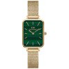 DÁMSKE HODINKY DANIEL WELLINGTON Quadro Pressed Evergold Emerald 20 mm DÁMSKE HODINKY DANIEL WELLINGTON Quadro Pressed Evergold Emerald 20 mm