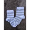 Babarik Dojčenské bambusové ponožky biela/šedá