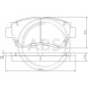 Sada brzdových platničiek kotúčovej brzdy A.B.S. ALL BRAKE SYSTEMS BV. 36713 Sada brzdových platničiek kotúčovej brzdy A.B.S. ALL BRAKE SYSTEMS BV. 36713