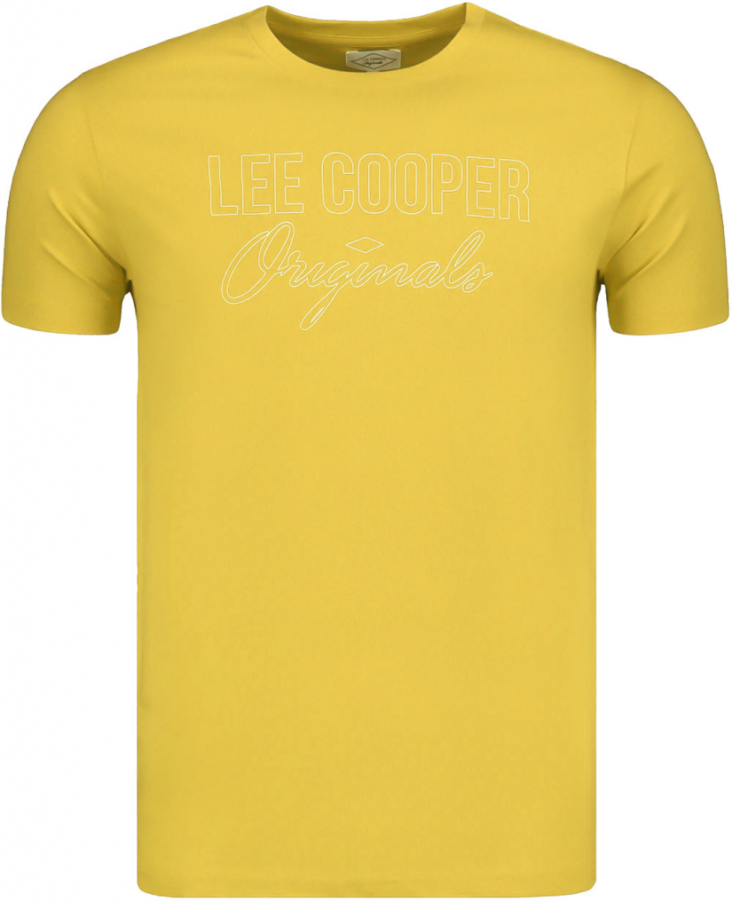 Lee Cooper pánske tričko Simple žlté