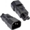 Premium Cord adaptér IEC C14 na IEC C5 trojlístek 230V 10A Premium Cord adaptér IEC C14 na IEC C5 trojlístek 230V 10A