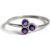 Grey Clymene Strieborný prsteň s ametystom FE49901388955991HI Grey Clymene Strieborný prsteň s ametystom FE49901388955991HI