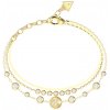Guess Trojitý pozlátený náramok Sparks JUBB06279JWYG 18,4 cm Guess Trojitý pozlátený náramok Sparks JUBB06279JWYG 18,4 cm