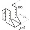 Oramat 60x100x75mm hr. 2,0mm Trámová papuča vonkajšia Oramat 60x100x75mm hr. 2,0mm Trámová papuča vonkajšia