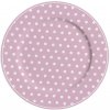 Pastelovo ružový retro porcelánový dezertný tanier s bodkovaným bielym dekorom o priemere 19 cm Isabelle Rose 35887 Pastelovo ružový retro porcelánový dezertný tanier s bodkovaným bielym dekorom o priemere 19 cm Isabelle Rose 35887