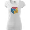 Rubikova kocka kreslená - Dámske tričko Pure - XL ( Biela ) Rubikova kocka kreslená - Dámske tričko Pure - XL ( Biela )