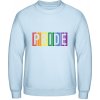 AWDis Mikina - Dúhový nápis - PRIDE - Nebeská modrá - XS - Pánske AWDis Mikina - Dúhový nápis - PRIDE - Nebeská modrá - XS - Pánske