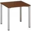 kancelársky stôl Alfa 200, 80 x 80 x 74,2 cm, rovné prevedení, dezén orech, RAL9022 kancelársky stôl Alfa 200, 80 x 80 x 74,2 cm, rovné prevedení, dezén orech, RAL9022