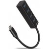 AXAGON HUE-M1C, 4x USB 3.2 Gen 1 MINI hub, kovový, kábel USB-C 20cm AXAGON HUE-M1C, 4x USB 3.2 Gen 1 MINI hub, kovový, kábel USB-C 20cm