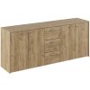 Kondela Kombinovaná komoda, dub artisan, HUGOS 180 Kondela Kombinovaná komoda, dub artisan, HUGOS 180