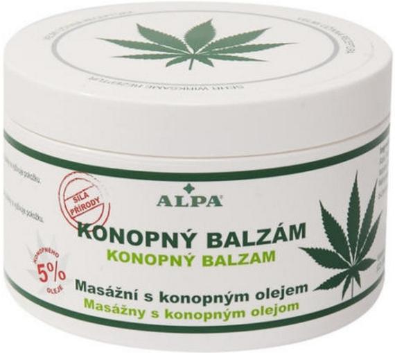 Alpa konopný balzam masážny s mentolom 250 ml