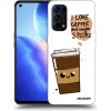 Picasee silikónový čierny obal pre OPPO Reno 5 5G - Cute coffee Picasee silikónový čierny obal pre OPPO Reno 5 5G - Cute coffee