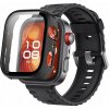 Ochranné puzdro a sklo na Huawei Watch Fit 4 Pro, Defense Case 2v1, čierne Ochranné puzdro a sklo na Huawei Watch Fit 4 Pro, Defense Case 2v1, čierne