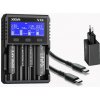 XTAR VX4 V2 Visible Mixer Univerzálna Inteligentná Nabíjačka + XTAR PD20W QC3.0 SET XTAR VX4 V2 Visible Mixer Univerzálna Inteligentná Nabíjačka + XTAR PD20W QC3.0 SET