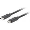 Lanberg USB-C M/M 3.1 GEN 2 kabel 0,5m 10GB/S PD100W černá Lanberg USB-C M/M 3.1 GEN 2 kabel 0,5m 10GB/S PD100W černá