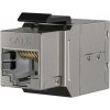 Konektor Keystone cat.6, tienený, strieborný, SPOJKA RJ45 Konektor Keystone cat.6, tienený, strieborný, SPOJKA RJ45