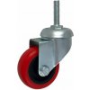 ZABI Nábytkové koliesko 50/18.5 mm PU, otočná vidlica s čapom Varianta: Závit M8 ZABI Nábytkové koliesko 50/18.5 mm PU, otočná vidlica s čapom Varianta: Závit M8