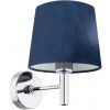 Argon | Argon 3908 - Nástenná lampa BOLZANO 1xE27/15W/230V modrá/lesklý chróm | AR3908 Argon | Argon 3908 - Nástenná lampa BOLZANO 1xE27/15W/230V modrá/lesklý chróm | AR3908