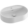 Umývadlo na dosku Ravak Ceramic Slim 55x40 cm bílá matná mat otvor pre batériu uprostred XJX0E155001 Umývadlo na dosku Ravak Ceramic Slim 55x40 cm bílá matná mat otvor pre batériu uprostred XJX0E155001
