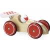 Vilac Závodné auto XL prírodné s bielym krídlom Vilac Závodné auto XL prírodné s bielym krídlom