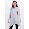 Dámska mikina oversize 0015 - sivá Uni Dámska mikina oversize 0015 - sivá Uni