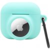 AppleKing 2v1 silikónový ochranný obal pre AirPods 3 / AirTag 1 / 2 - tyrkysový - možnosť vrátiť tovar ZADARMO do 30tich dní AppleKing 2v1 silikónový ochranný obal pre AirPods 3 / AirTag 1 / 2 - tyrkysový - možnosť vrátiť tovar ZADARMO do 30tich dní