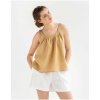 Magic Linen Ľanový top bez rukávov ALMA v pieskovo béžovej farbe Veľkosť: M Magic Linen Ľanový top bez rukávov ALMA v pieskovo béžovej farbe Veľkosť: M