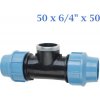 Donsen PE T-kus s vnútorným závitom 50 mm x 6/4