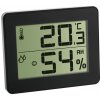 TFA Dostmann TFA 30.5027.01 - Ultratenký teplomer s vlhkomerom (čierny)