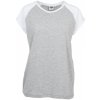 Ladies Contrast Raglan Tee - grey/white S Ladies Contrast Raglan Tee - grey/white S