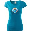 Ocko superman - dievča a dievča - Dámske tričko Pure - XL ( Svetlý tyrkys ) Ocko superman - dievča a dievča - Dámske tričko Pure - XL ( Svetlý tyrkys )