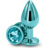 NS Novelties Rear Assets Medium Teal farebný análny šperk