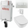 Sada Alcadrain pre montáž na stenu, toaleta Mio, sedadlo s tlačidlom, chrómov M371 KAE136 1 set Sada Alcadrain pre montáž na stenu, toaleta Mio, sedadlo s tlačidlom, chrómov M371 KAE136 1 set