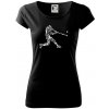 Hráč basebalu ikony - Dámske tričko Pure - L ( Čierna ) Hráč basebalu ikony - Dámske tričko Pure - L ( Čierna )