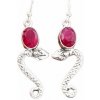 Nefertitis Rubín indický - upravený náušnice striebro Ag 925 46626 NF56980 - 2,8 cm, 4,1 g Nefertitis Rubín indický - upravený náušnice striebro Ag 925 46626 NF56980 - 2,8 cm, 4,1 g